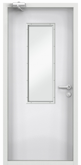 Дверь противопожарная EI 60, Порошково-полимерное покрытие, —, RAL 7035 серый в Калининграде